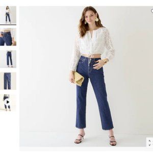 J Crew High-rise '90s classic straight jean in Cooper Square Wash Size 26 NWT
